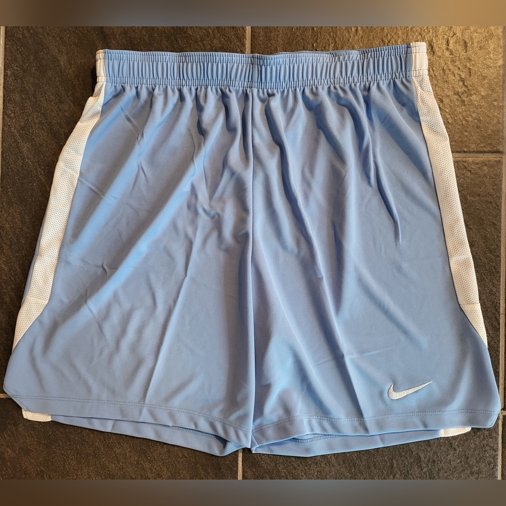 Nike Men's Football Soccer Shorts XL Extra Large AJ1236-448 Light Blue Carolina